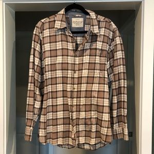 Tan Flannel Shirt